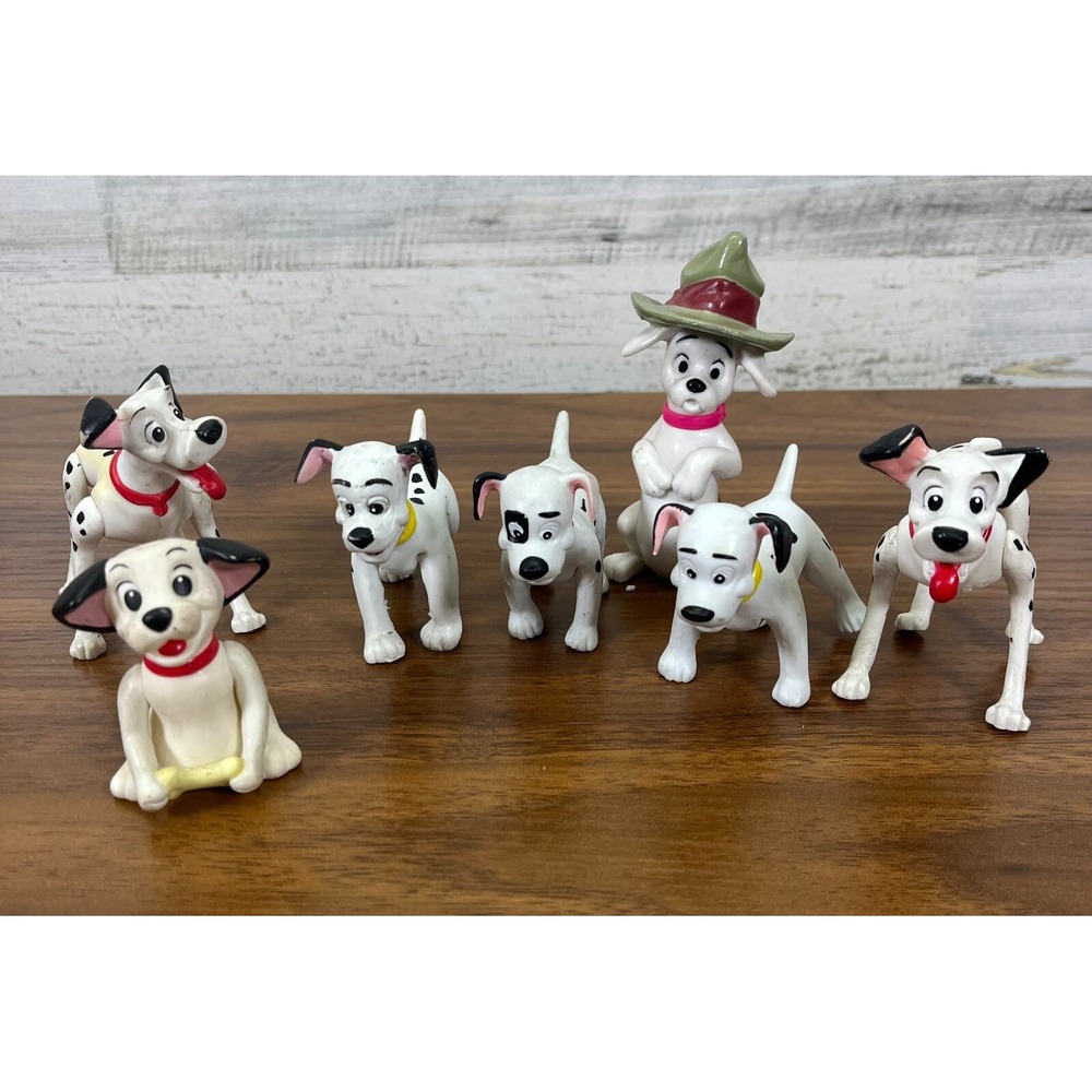 Vintage Disney 101 Dalmatians PATCH Collectible Mini‎ PVC Collectible Toys Lot 7